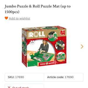 Jumbo Puzzle & Roll Puzzle Mat (up to 1500pcs)